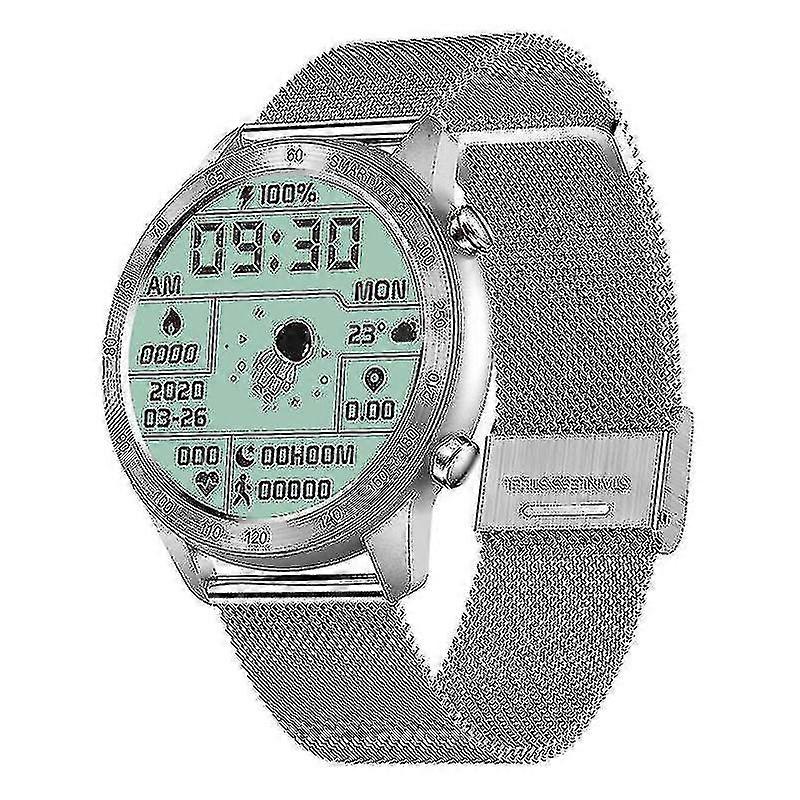 Chronus Smart Watch For Men Ip68 Waterproof Activity Tracker Heart Rate Sleep Pedometer(silver)