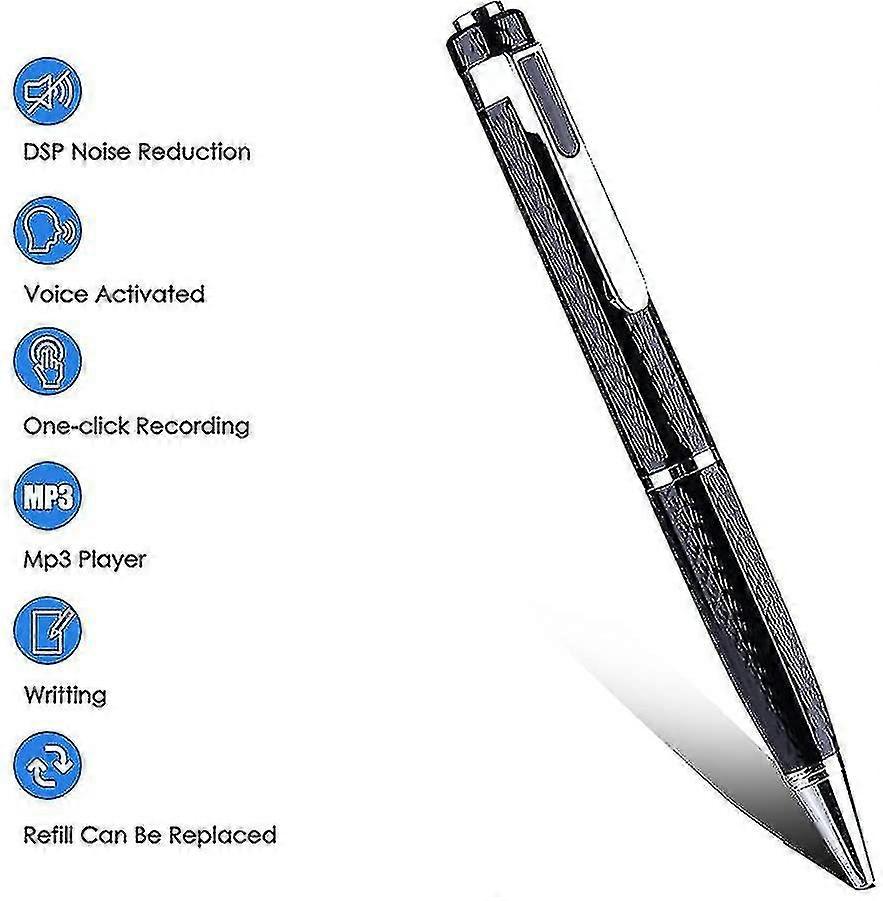 Mini Voice Recorder, Portable 192kbp Noise Reduction Recording, Used For Lectures, Meetings, Interviews