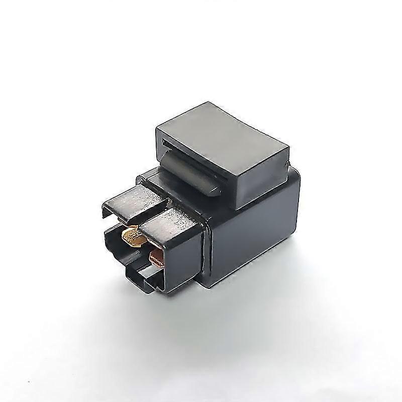 Starter Relay Solenoid Motorcycle Start Relay(2pcs, Black)