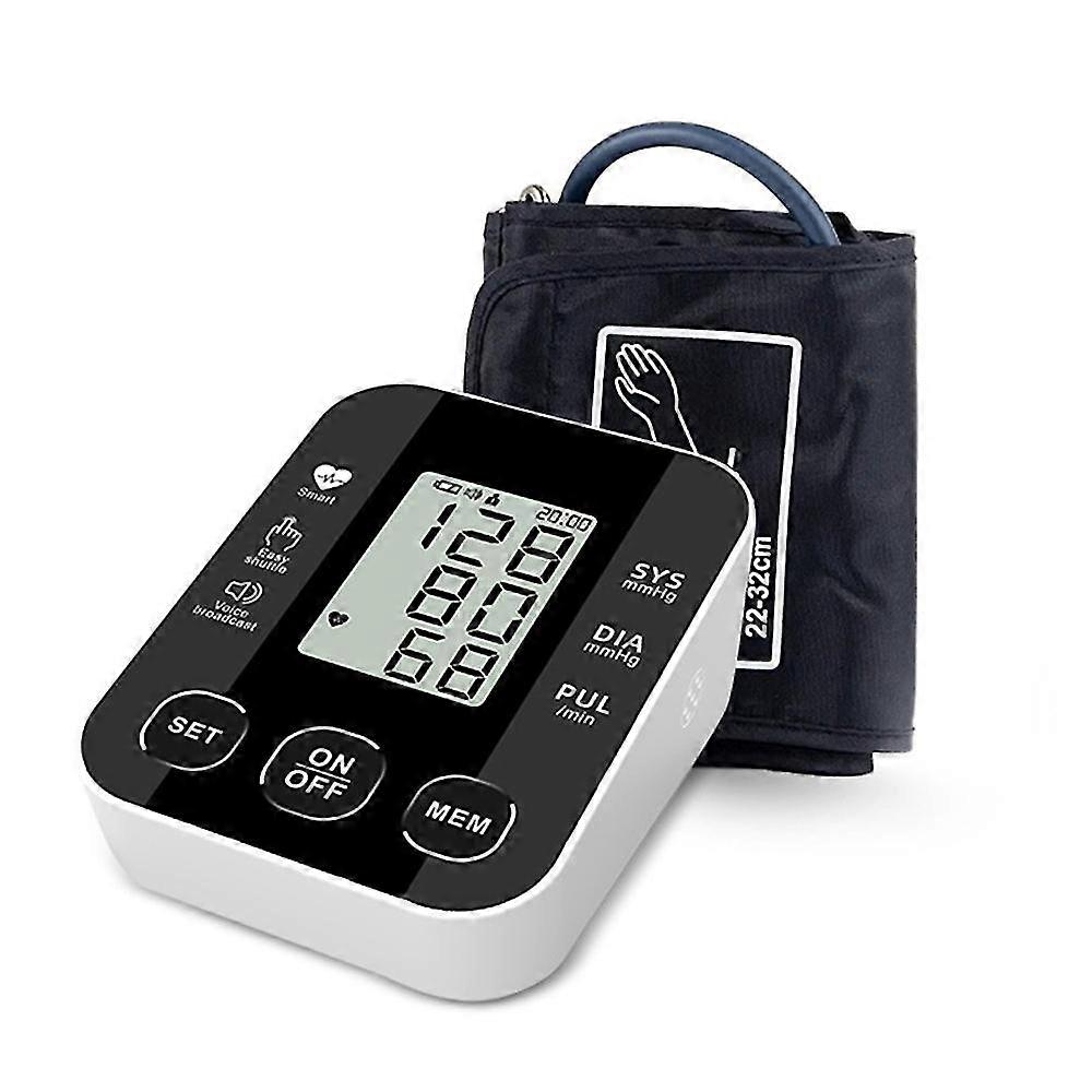 Portable Digital Display Automatic Blood Pressure Monitor Upper Arm Bp Machine Heart Rate Meter