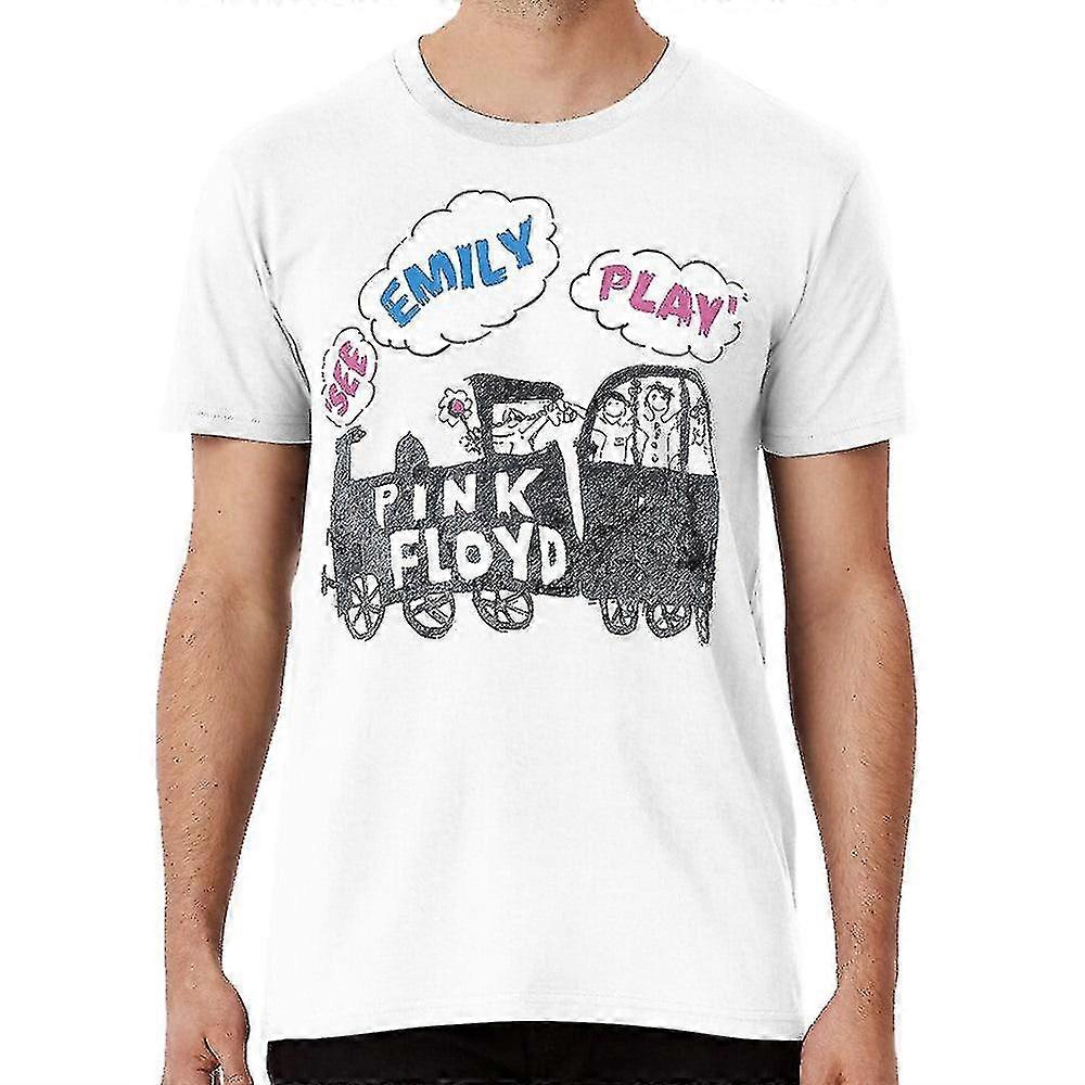 אמילי מנסה אבל לא מבינה חולצת טריקו Thebluebox115 סיד בארט פרוג מוסיקה פינק פלויד יס בנד