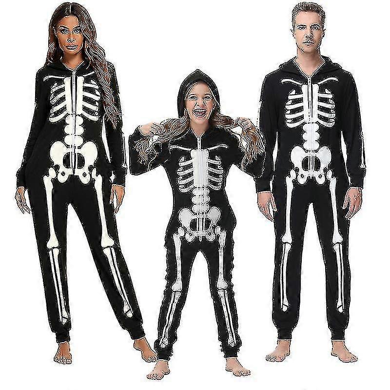 Perheen Halloween-asut, luuranko Jumpsuit