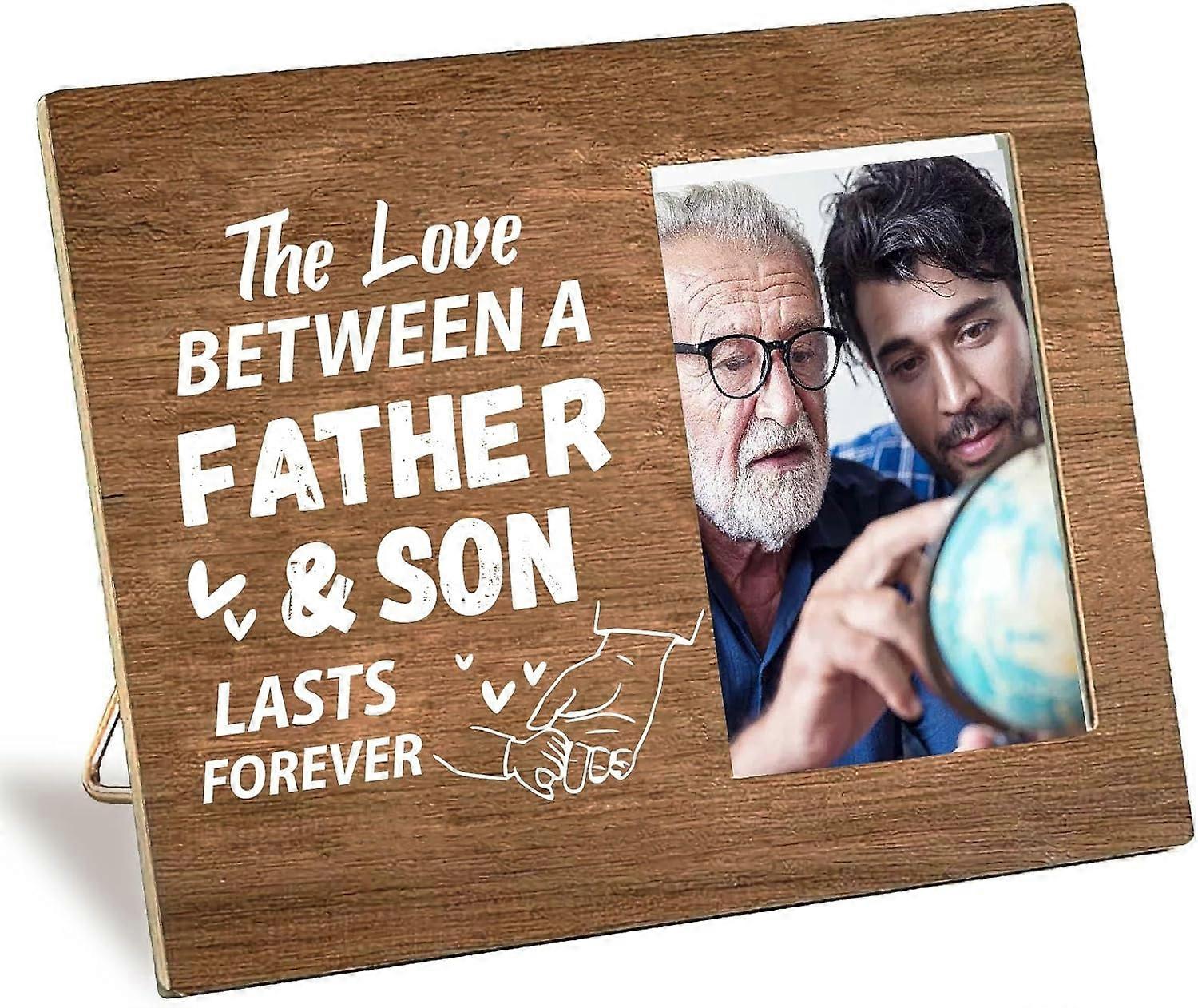 Wooden Photo Frame 4 x 6 Standing Wall Mounted Vintage Decor Picture Frames with Adjustable Kickstand Vertical Horizontal Tabletop Display for Thanksg