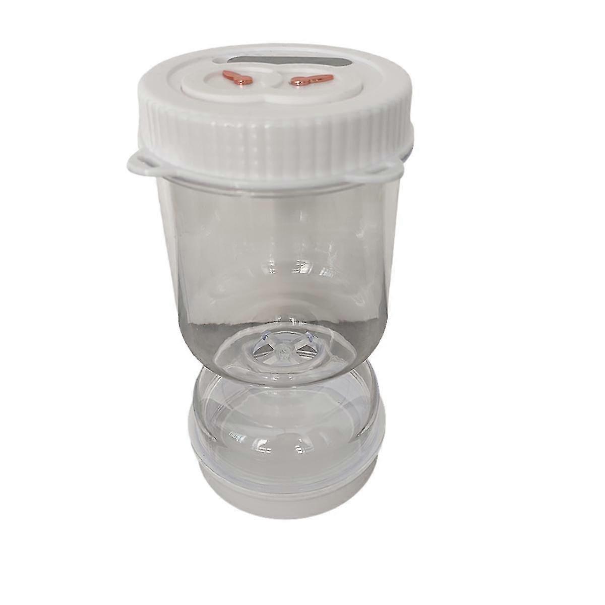 Reusable Wet And Dry Separation Pickled Jar With Fork - Multipurpose Round Flip Top Jar For Daily Use