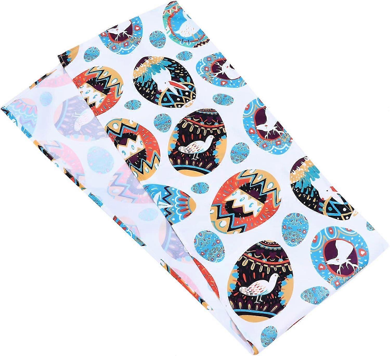 Rabbit Easter Egg Table Runner - Spring Festival Party Decoration Linen Tablecloth