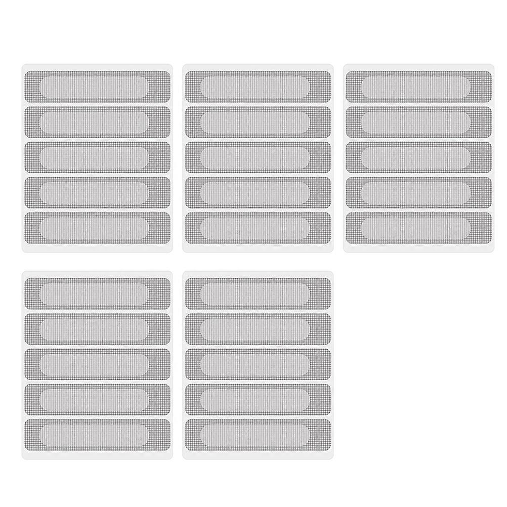 5 Sheets/25PCS Mesh Screen Patch Self Adhesive Window Mesh Tape Door Mesh Repair Stickers Window Holes Repair Sticker