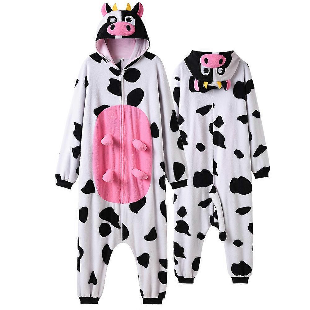 Cow Kigurumis Anime Onesies Women Men Overalls Funny Cute Suit For