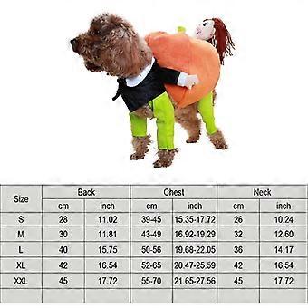 Yoption Halloween-Kostüm Für Hunde/Katzen – Hexen-Skelett-Kleid Mit Kapuze, Größe M, Weiches Polyester