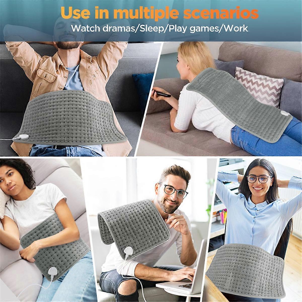 Heating Pad for Back Electric Heating Pad for Period Cramps Shoulder Pain Relief 10Heating Levels 4