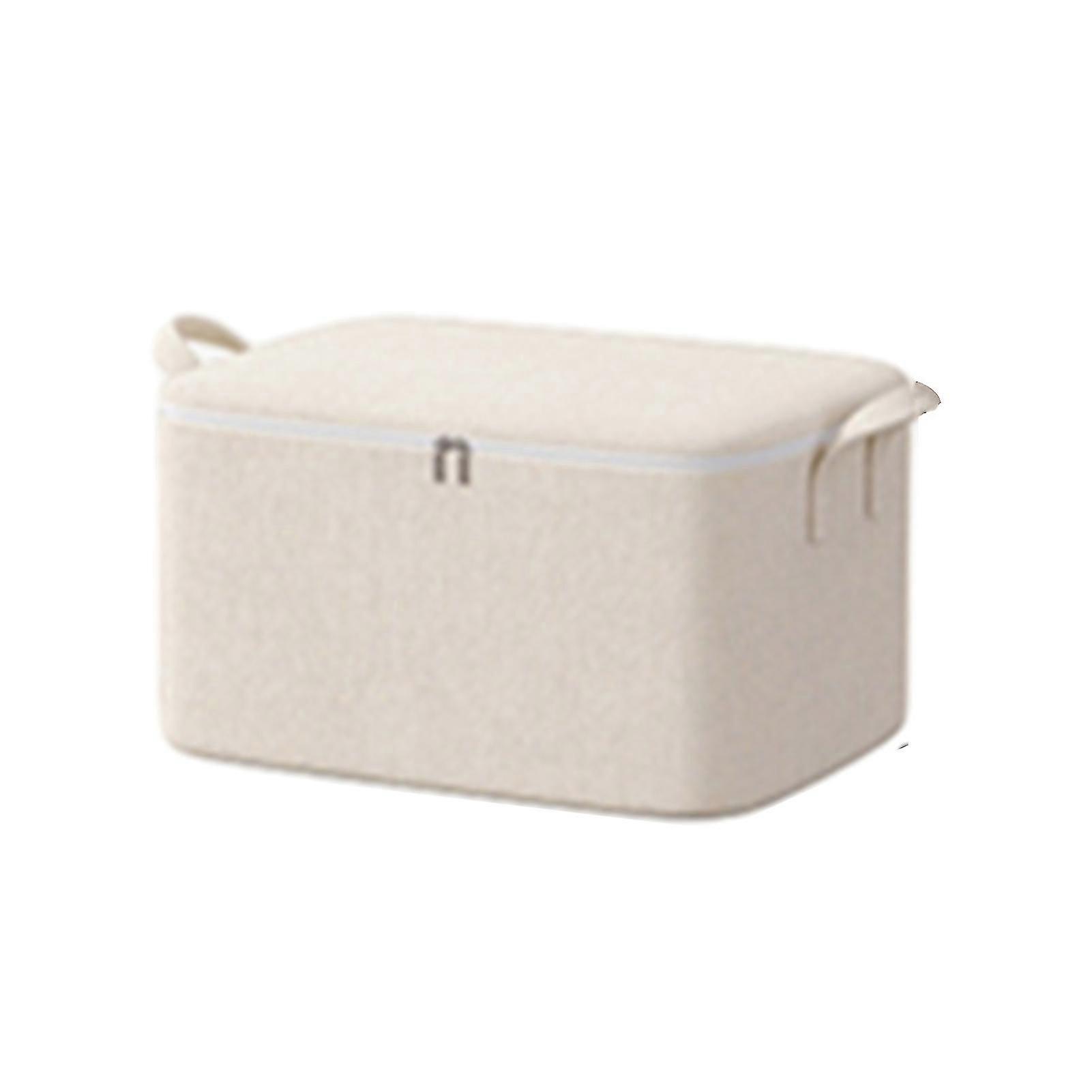 Zipper Clothes Storage Containers with Handle Large Capacity Home Storage Box for Blanket Wardrobe