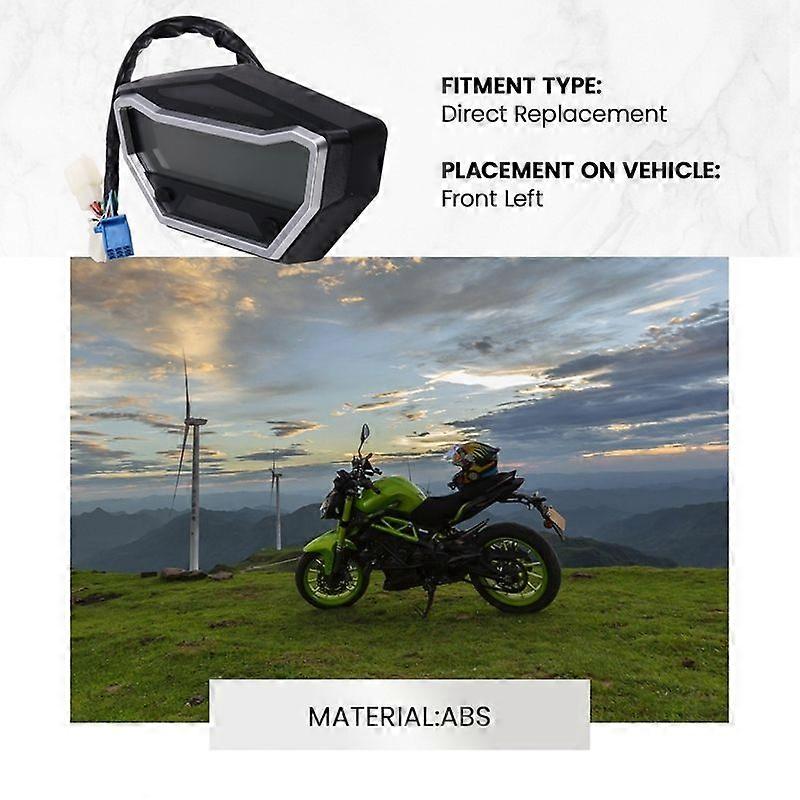 New Motorcycle Modified Gauge Adjustable 7-Colour HD LCD Display -Cycling Bike Code Meter Speedometer