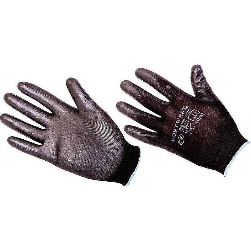 Portwest PU Palm Coated Safety Work Gardening Builders Gloves Breathable
