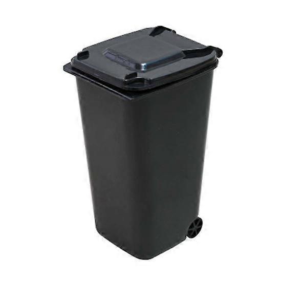 Mini Wheelie Trash Can Storage Bin Desktop Organizer Pen Pencil Cup Creative