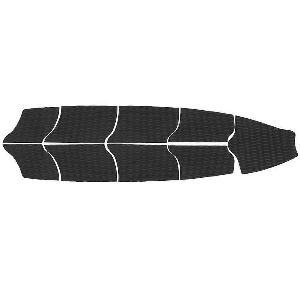 9pcs eva נגד החלקה אחיזת סיפון מלא גלשן גלשן אחיזת משוט כרית אחיזה קישוט מחצלת (שחור)