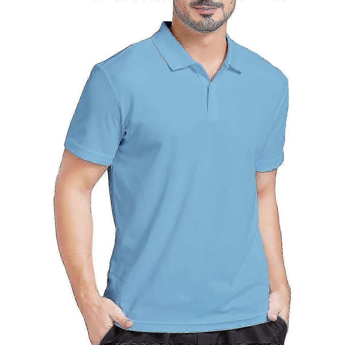 Mænds afslappede kortærmede polo T-shirt