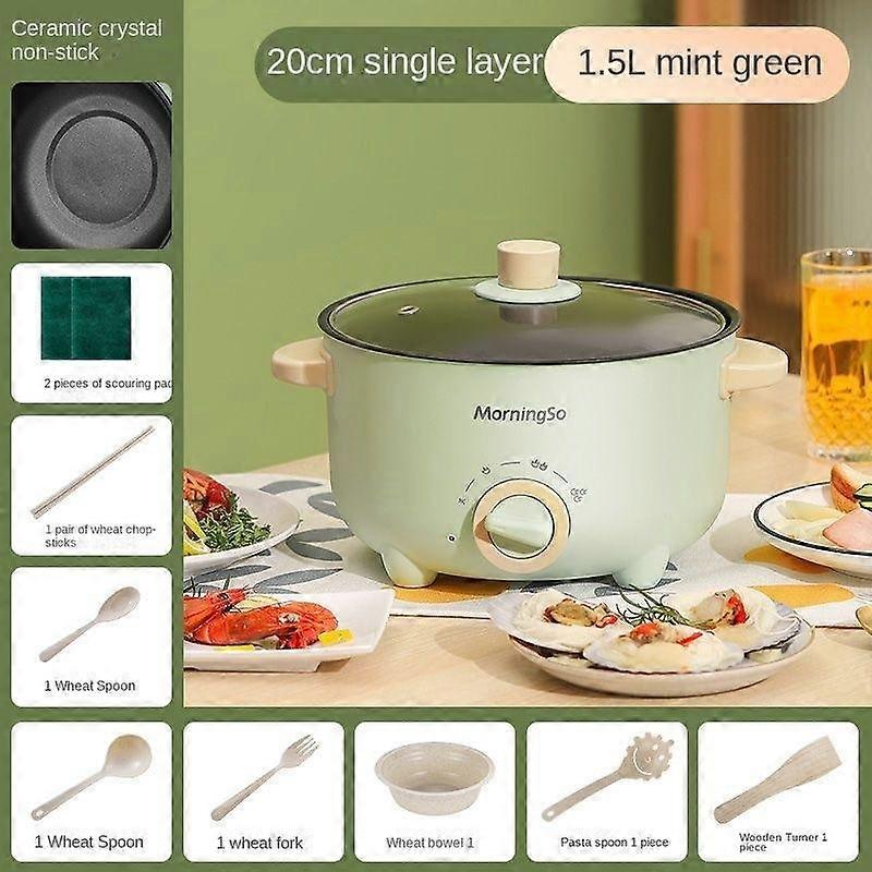 Multifunctional Electric Cooker 220V Heating Pan Electric Cooking Pot Machine Hotpot Noodles Eggs Soup Steamer Mini Rice Cooker