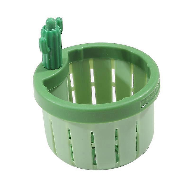 Cute Cactus Kitchen Sink Drain Strainer Press Automatic Sink Filter Basket Multifunctional Net Lifting Basket