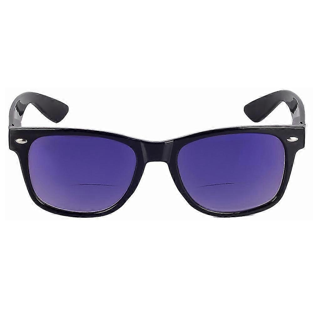 Classic Style Bifocal Reading Sunglasses for Men and Women Hard Case Included