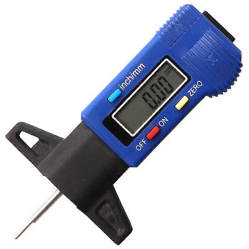 Electronic digital tread pattern depth gauge 0-25mm tread pattern gauge depth vernier caliper tread pattern gauge (blue)