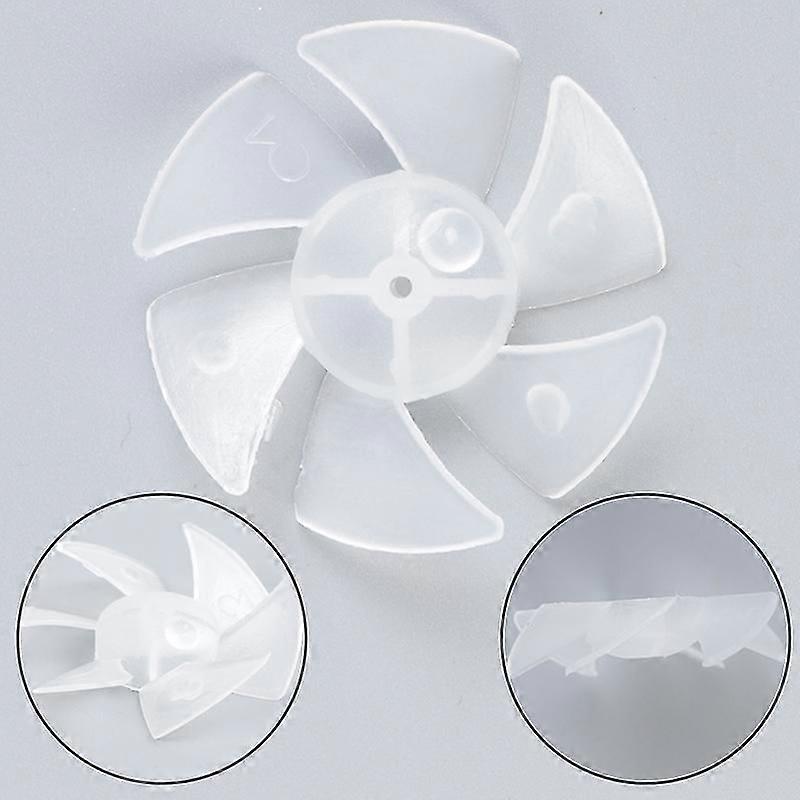 1 ks malý výkon mini plastový ventilátor 6 listů pro vysoušeč vlasů motor
