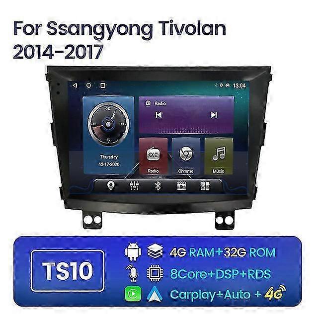 4G Wifi 8Core Android 11 DSP GPS Navigation Radio for SsangYong Tivolan Tivoli 2014 2017 Car Multimedia Video Player Recorder FM