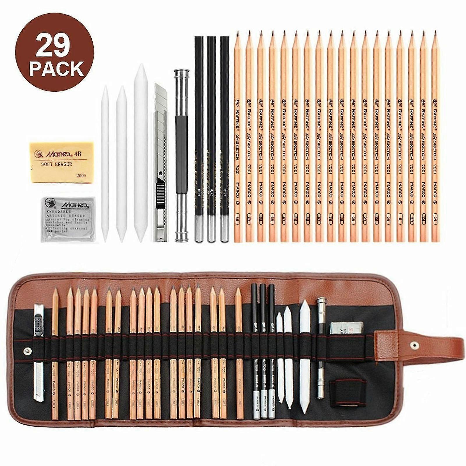 29pcs Pencil Set Drawing Sketching Charcoal Pencil