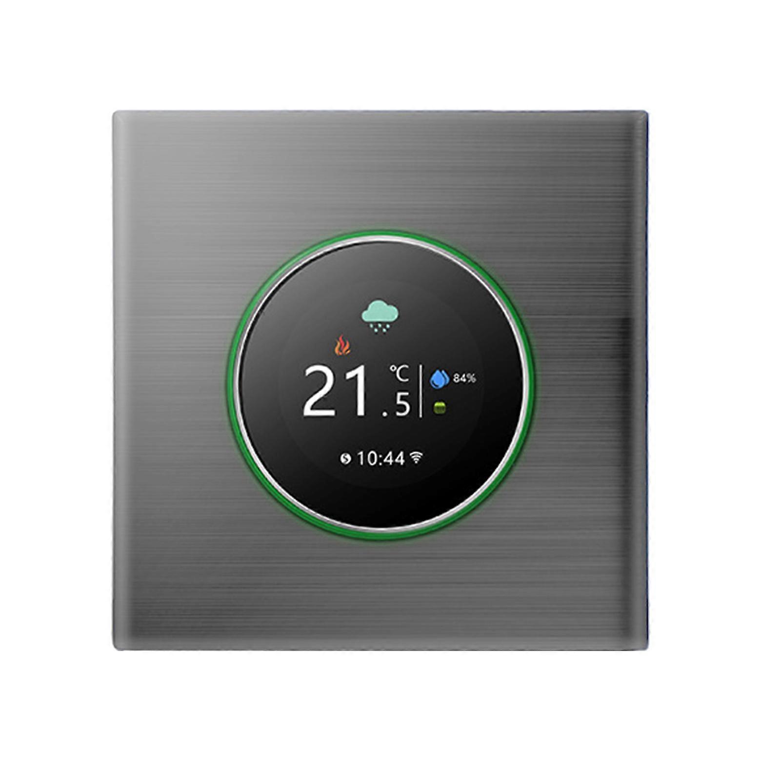 WiFi Smart Thermostat Color Screen Rotary Heating Thermostat with Backlight/Temperature/Sensor/Time Temperature Calibration Adjustment