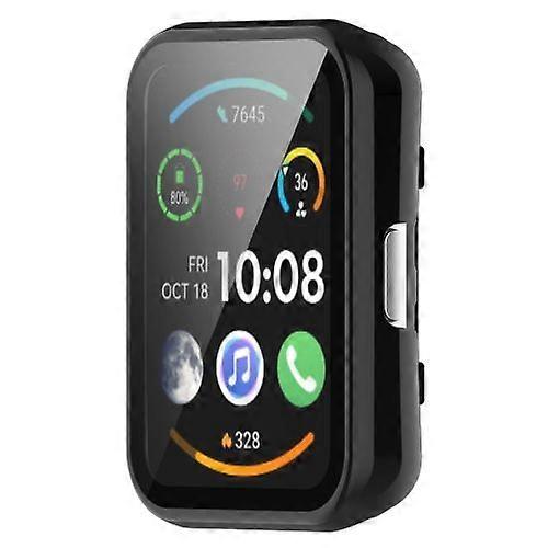 For Huawei Watch Fit New PC + 9H Tempered Film Integrated Watch Protective Case