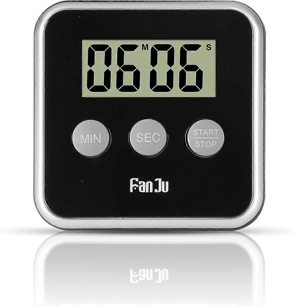 Egg Timer Digital Kitchen Timer with Big Display/Loud Alarm/Magnetic Back/Foldable Stand/Easy to Use Mini Countdown Alarm