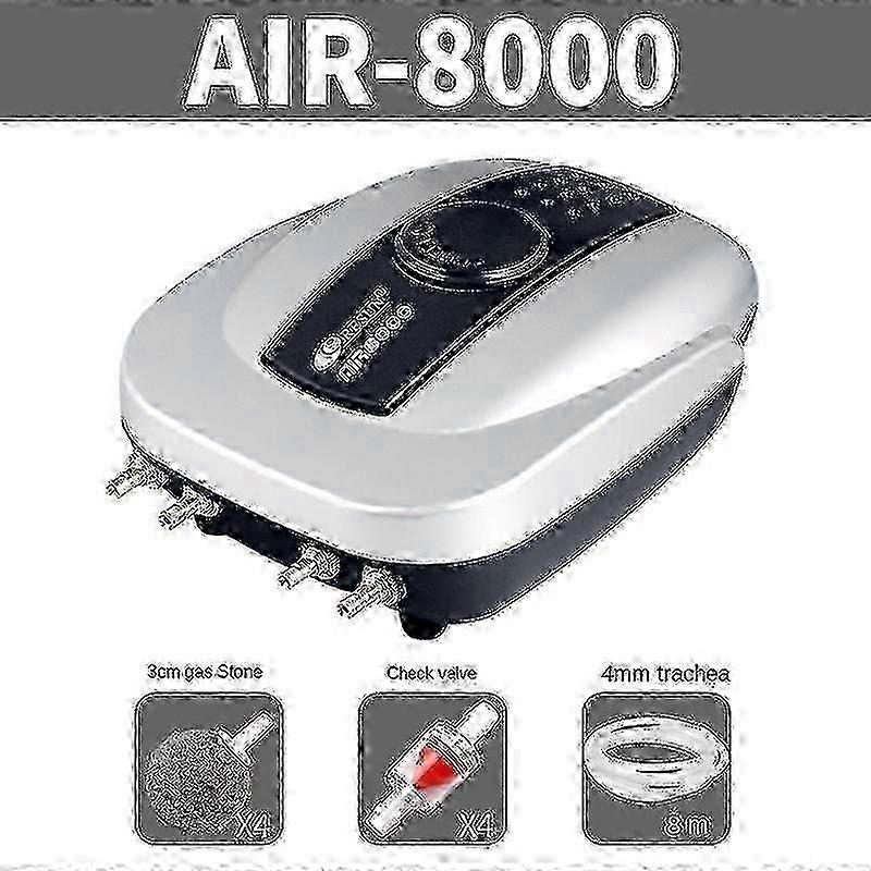 مضخة هواء البركة مهوية بركة كوي لبركة تصل إلى 1000 جالون بركة Deicer الكل في واحد بركة تهوية كيت مع منفذ مزدوج أنابيب الطيران فحص أحجار الهواء