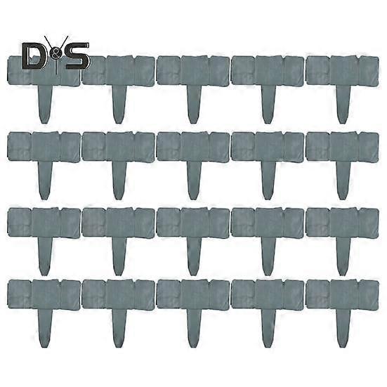 20 Pcs Garden Guardrail No Dig Lawn Edging Border Easy to Install Landscaping Edging Spike Fence Border for Yard Walkway Garden