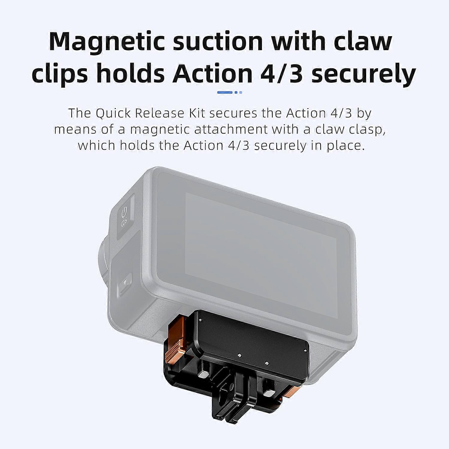 STARTRC Sports Camera Quick Release Mount Magnetic Adapter Mount Metal Magnetic Extension Base Repla