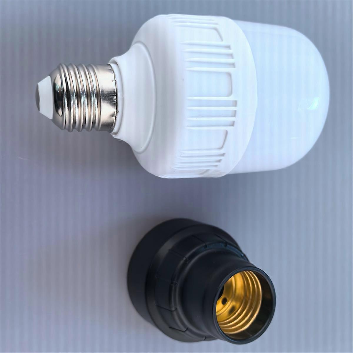 E27 Bulb Socket Adapter with 12V/12W 1300LM E27 Screw LED Light Bulbs LED Work Light for 12V M12 Ba
