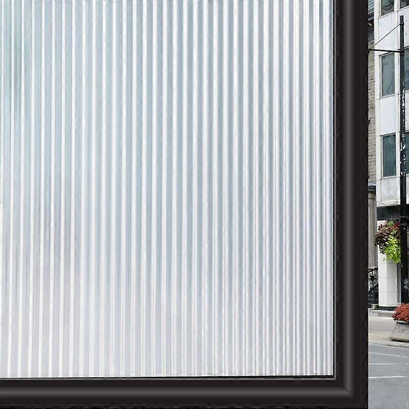 Anti-UV Frosted Privacy Window Film, Elegant Blind Pattern, Soft Light Diffusing
