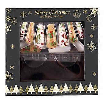 Reusable Press On Nails, Custom Made With Thick Acrylic For Easy Application, 3D Design Perfect Gift For Various Occasions Including Christmas, New