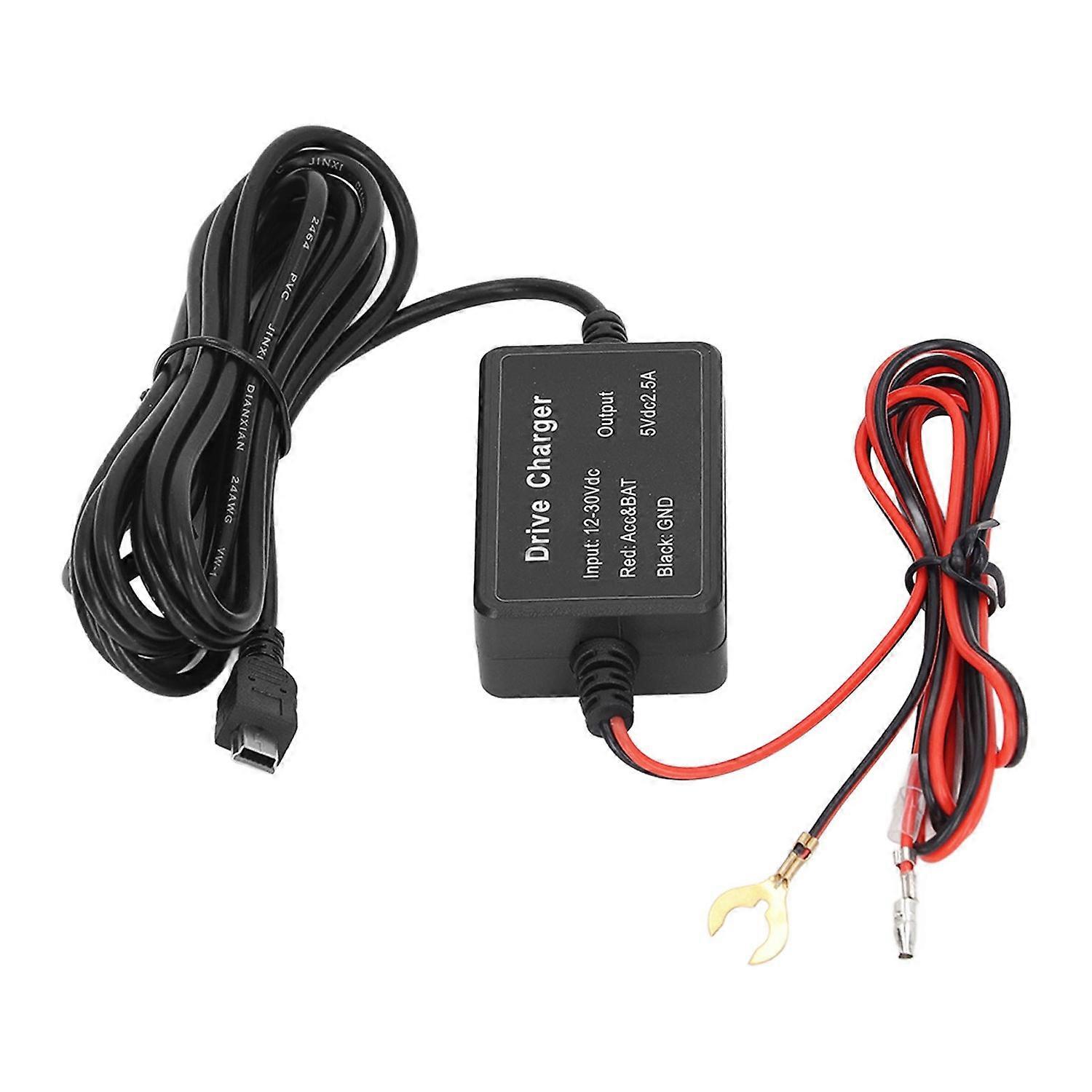 Dash Cam Hardwire Kit High Security 24h Surveillance for Mirror Cam GPS Navigator Radar Detector MIN