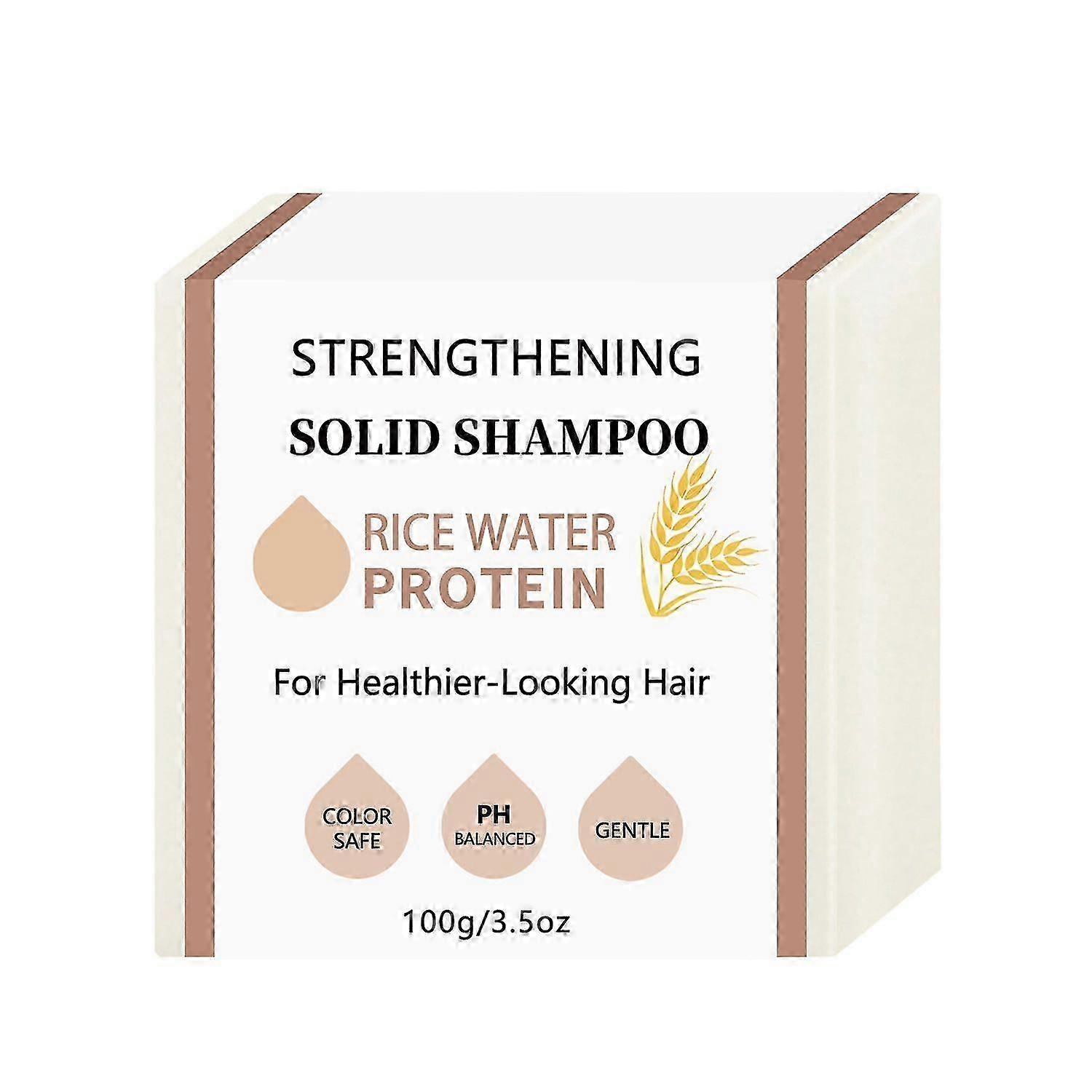 Rice Water Shampoo Bar for Hair Growth, Rice Water Shampoo Bar & Strengthening Protein Shampoo Bar for PH Balanced