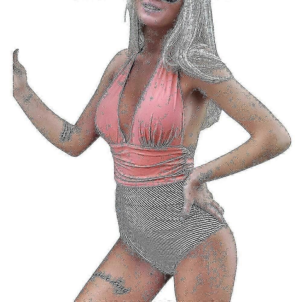 Hmwy-femme Maillot de bain une pièce Halter Neck Maillot de bain Maillot de bain Maillot de bain Maillot de bain