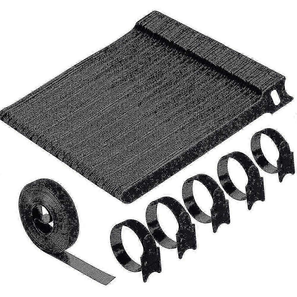 Hook And Loop Cable Ties, Reusable Hook And Loop Cable Ties With Nylon For Home And Office - Pack Of 100