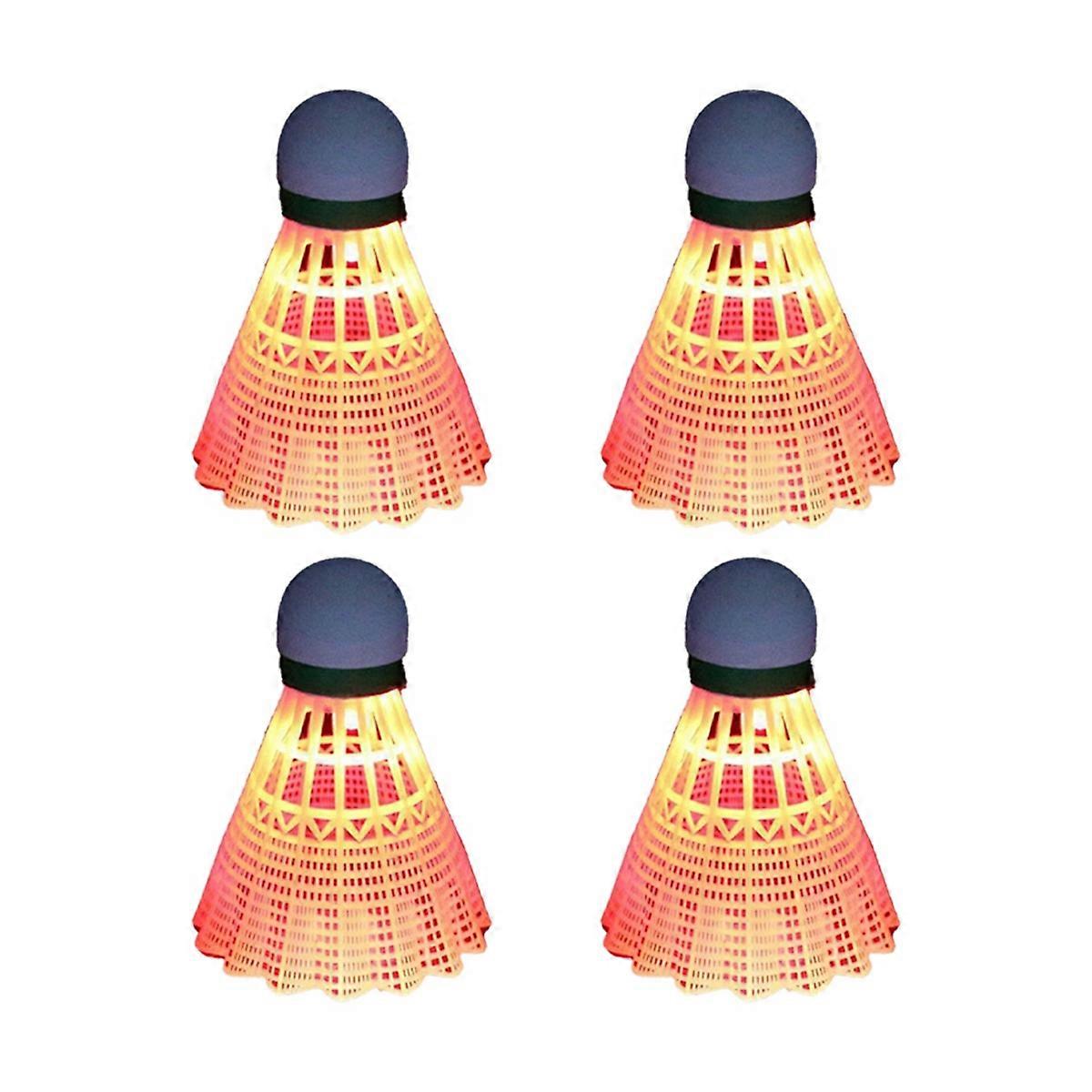 Light-Up Shuttlecocks Badminton Set Red