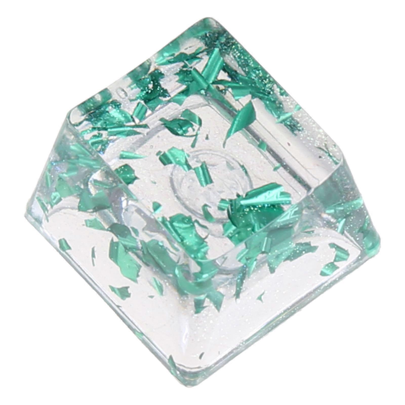 Resin Backlights Keycap for Mechanical Keyboards OEM Profile Height Translucently Keycaps 1PC  Green