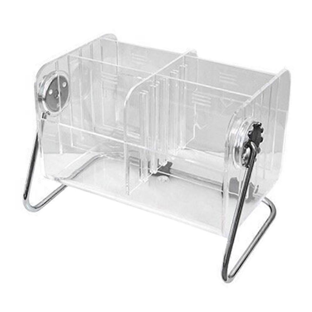 Acrylic Rotatable Makeup Storage, Clear Remote Caddy, Tabletop Countertop