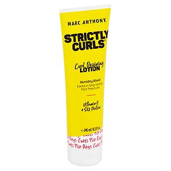 Marc Anthony Strictly Curls Curl Defining Lotion For Curly Hair With Silk Protein And Vitamin E, Sulfate Free 8.3 Fl Oz
