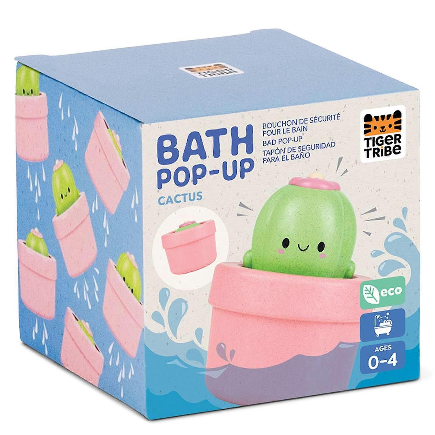 Tiger Tribe ECO Bath Pop-Up Cactus - Peekaboo Water Toy For Babies & Toddlers