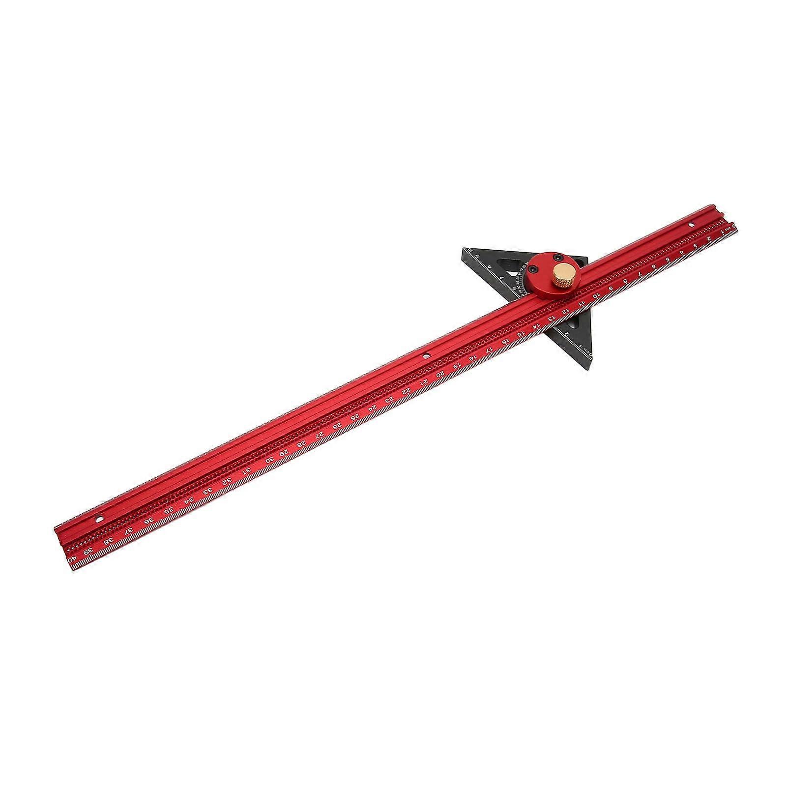 Woodworking Ruler 400mm Adjustable Sliding Pocket Rule for Machinists and Engineers, Precision Woodwork Measuring Tool