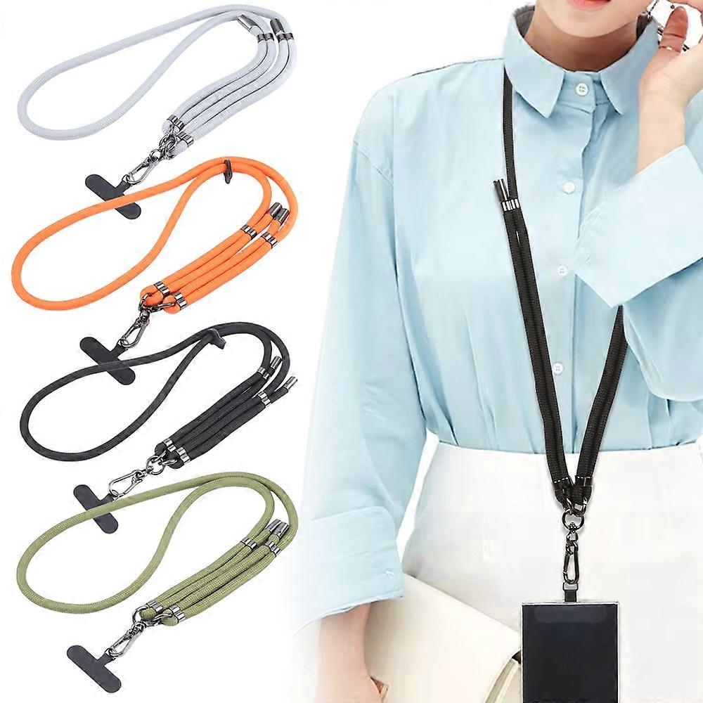 Solid Color Adjustable Mobile Phone Anti-lost Long Lanyard
