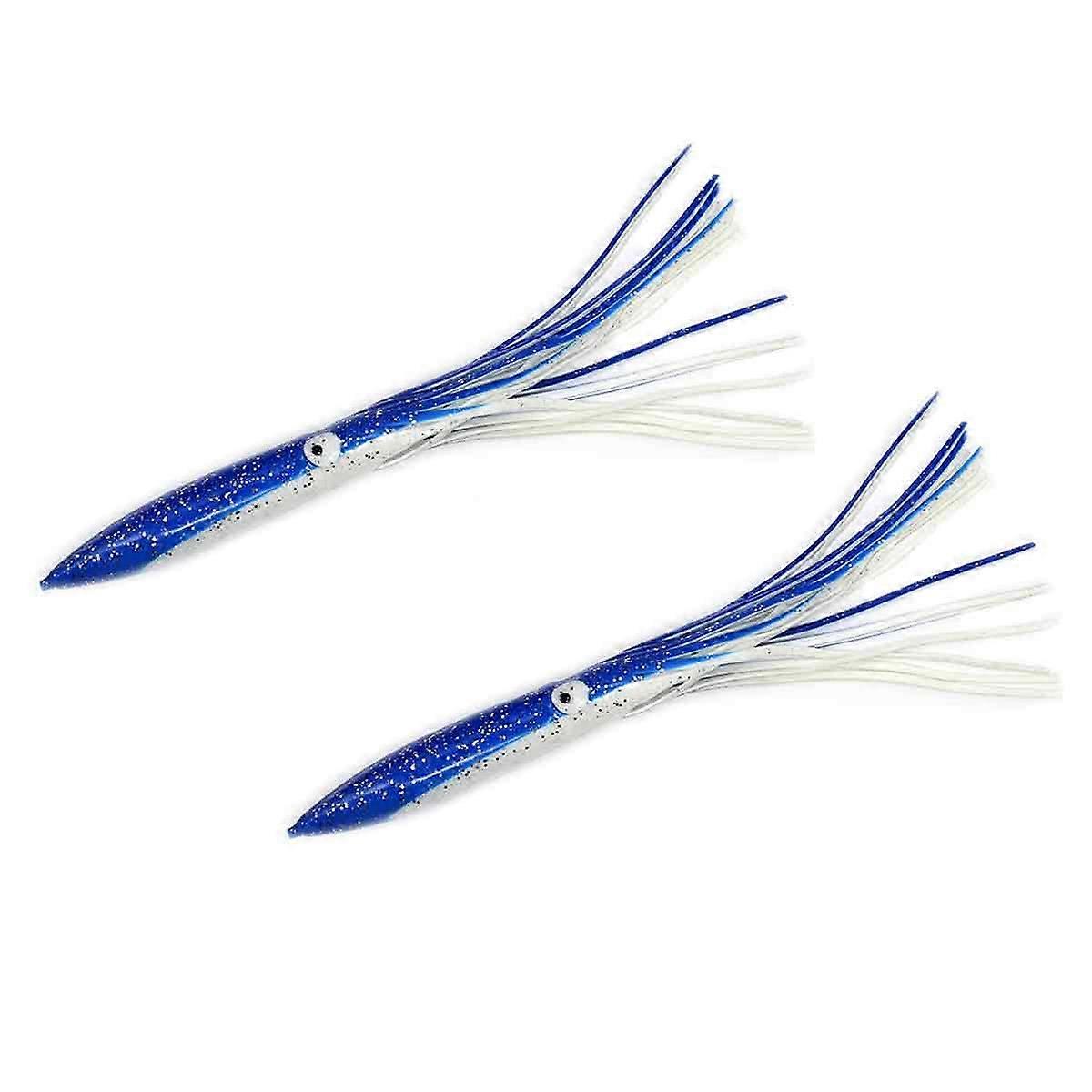 2Pcs Tintenfisch Hollow Sea Fishing Köder Lebensechte Köder Zubehör
