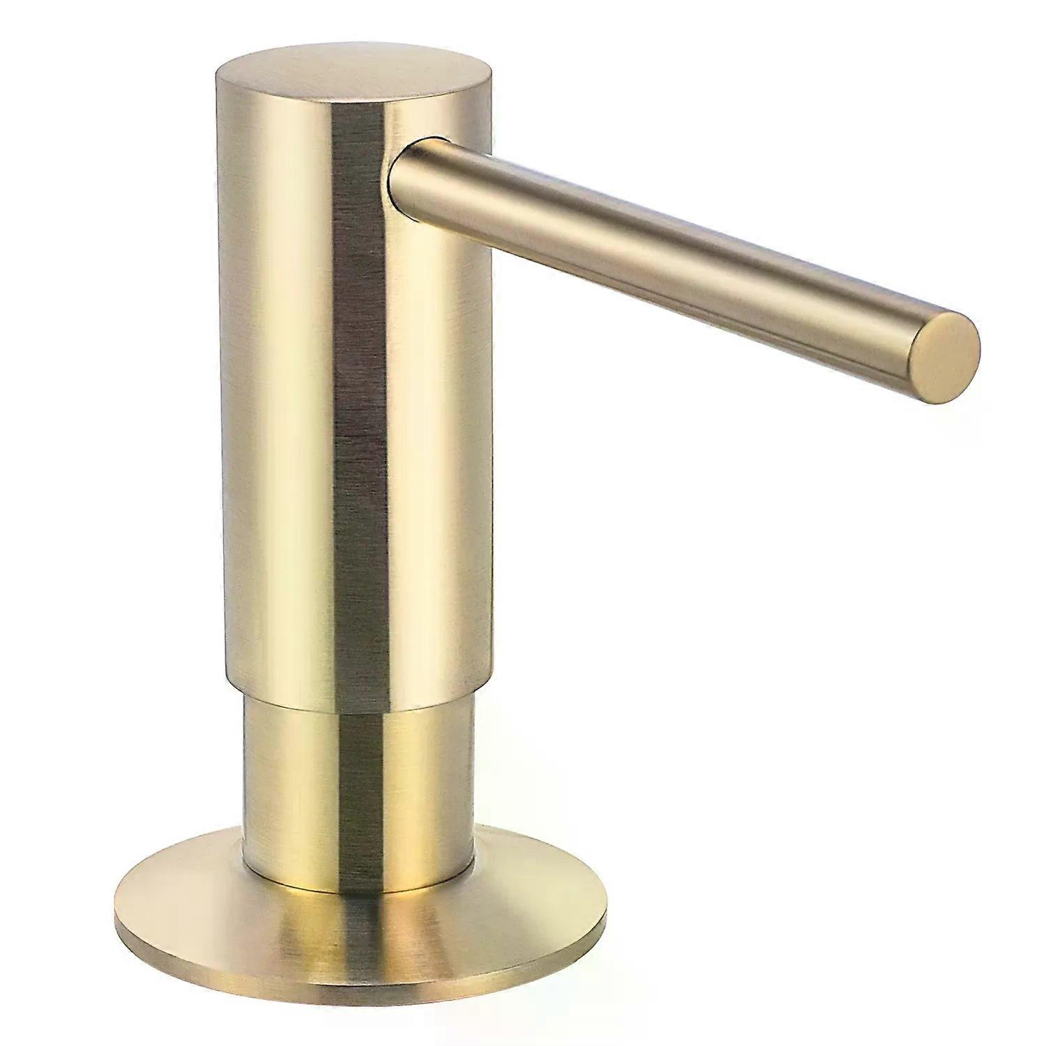 Dispenser di sapone liquido nero Testa della pompa in ottone con bottiglia in PE da 500 ml Sapone dispenser incorporato per accessori da cucina