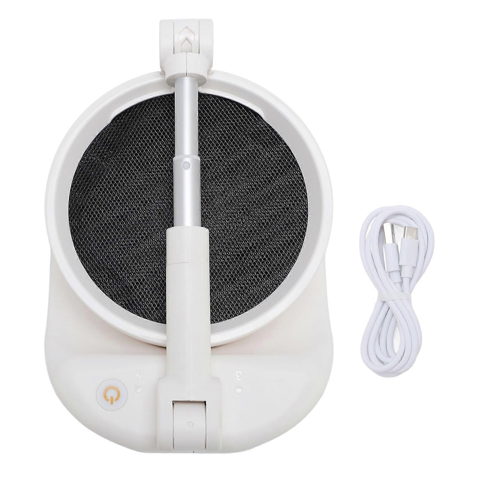 Portable White Foldable Height Adjustable Compact Plug in Multi Speed Detachable Fan Blades Filter Desktop Range Hood for Indoor Outdoor