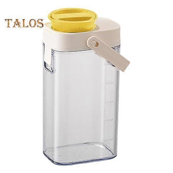 1L Iced Tea Pitcher Cold Brew Coffee Maker BPA-Free Leakproof Water Bottle with Built-in Filter Portable Infuser Jug for Fridge Office Camping